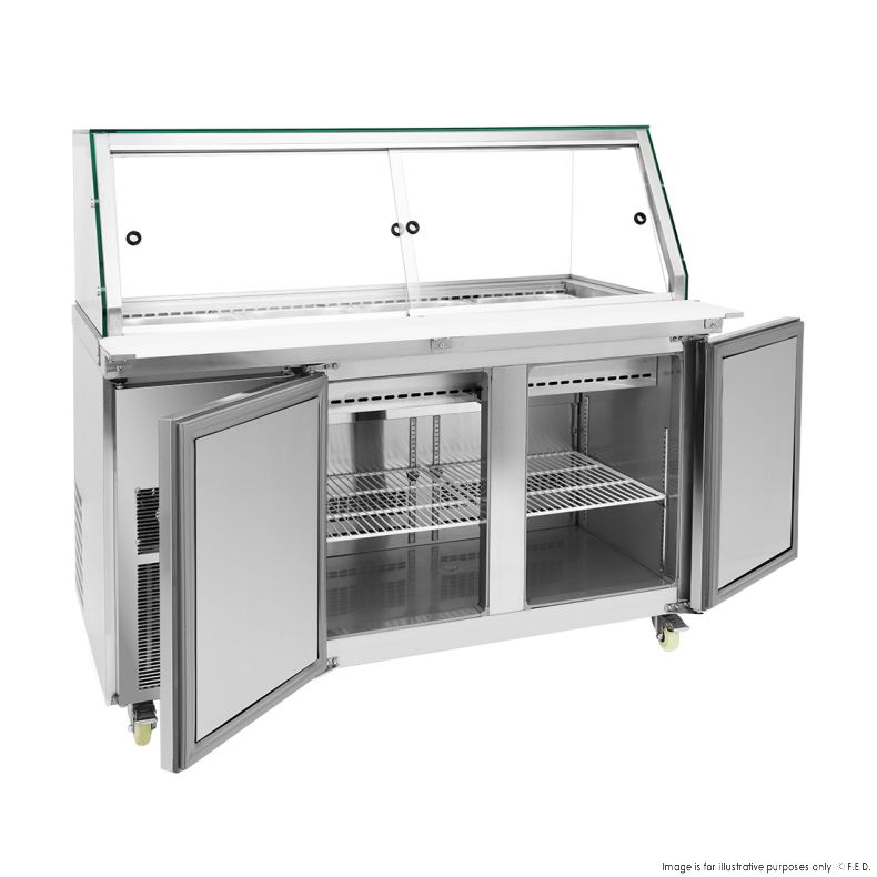 Thermaster Cold Salad & Noodle Bar 4x1/1 GN Pans PG150FA-XG