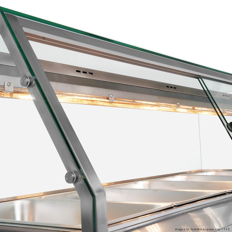 Thermaster Wet and Dry Bain Marie Display 5x1/1 GN Pans - PG180FE-XG