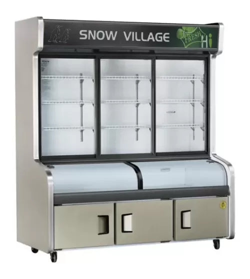 Triple Door Triple Temperature Display Cabinet – Snow Village HY-1800W