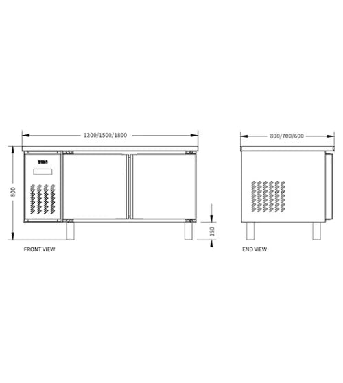 Commercial Workbench Refrigerator – Snow Village PLR/PLD/PLS Series