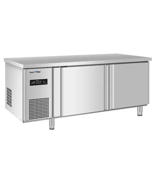 Stainless Steel Double Door Workbench Freezer – Snow Village PLD-12N2F (171L)