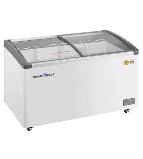 Two Sliding Glass Lids Dual Temperature Chest Freezer – Snow Village SD/SC-328Y (328L)