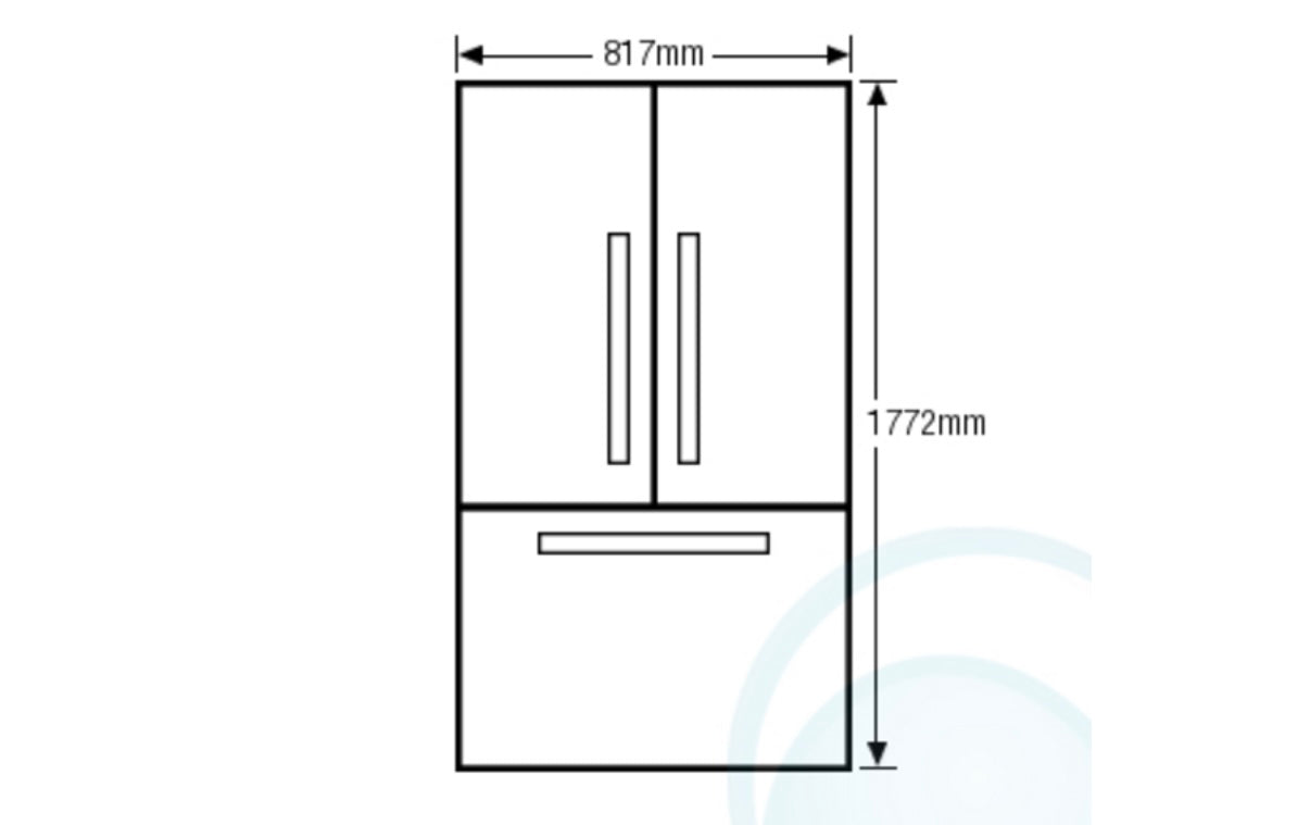 Samsung French Door Refrigerator – With Water & Ice Dispenser