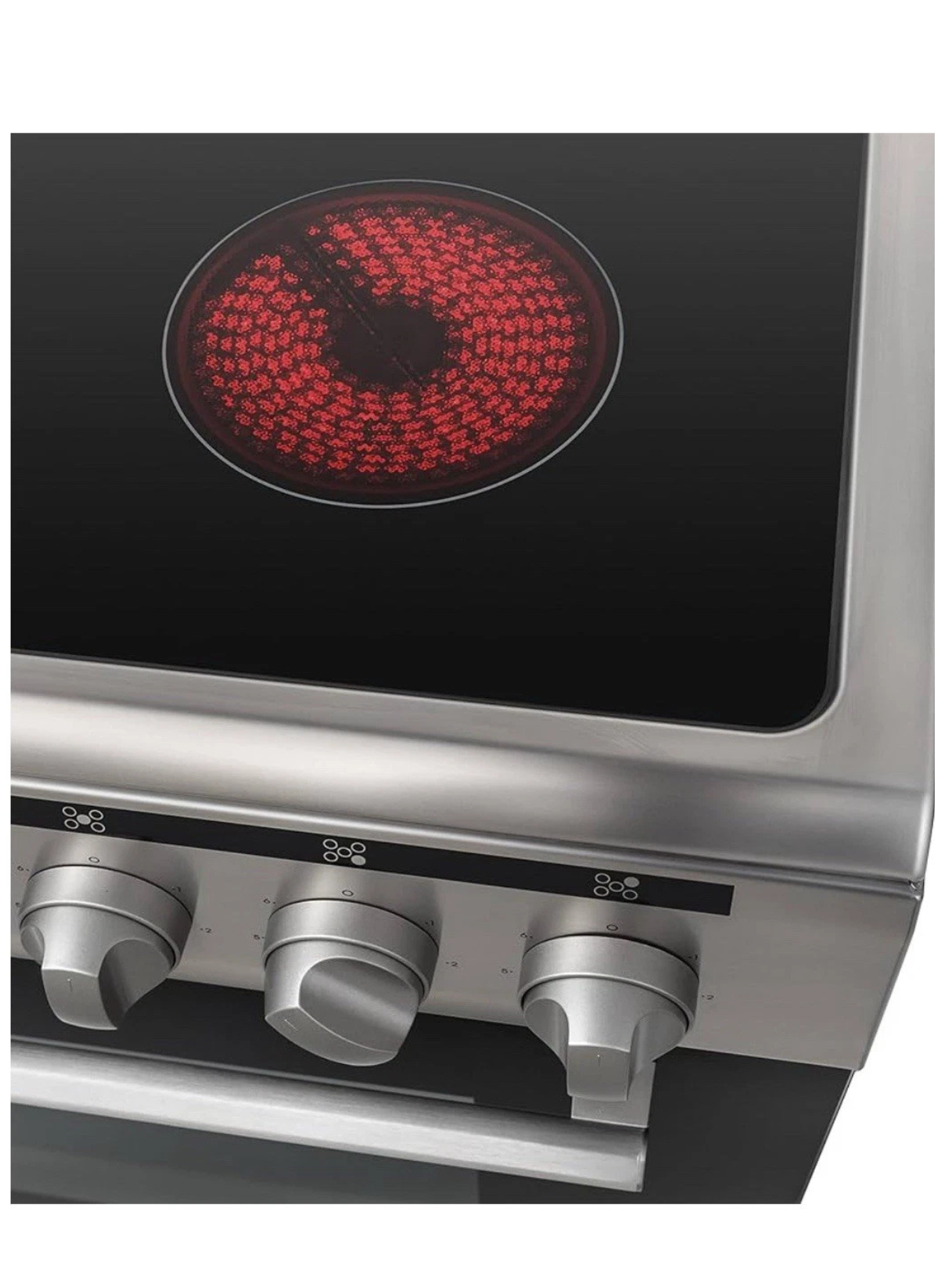 Eurotag 90cm Ceramic Cooktop Stainless 9 Function Fully Electric Freestanding