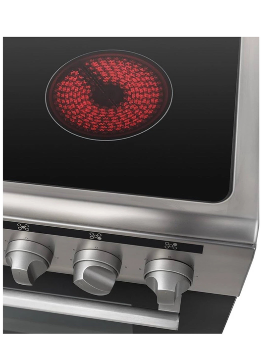 Eurotag 90cm Ceramic Cooktop Stainless 9 Function Fully Electric Freestanding