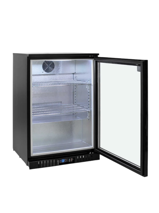 Euro Single Door Beverage Cooler Black
