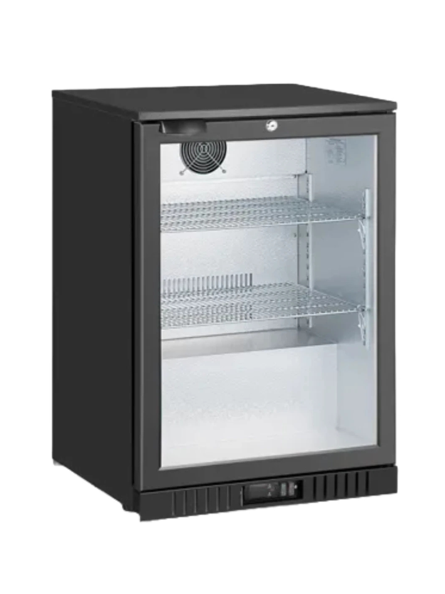 Euro Single Door Beverage Cooler Black