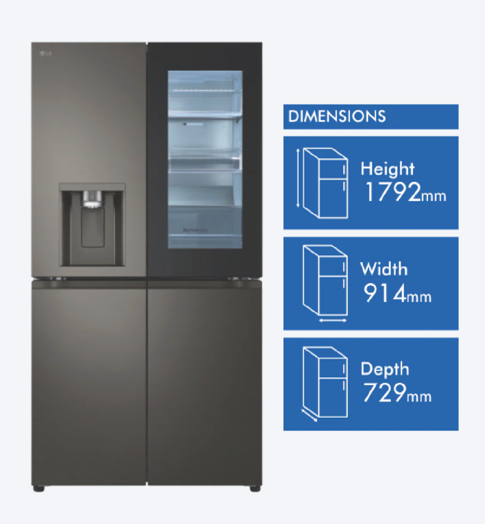 LG 642L InstaView French Door Fridge – Brand New | Carton Damage Deal | Best Price AU Delivery