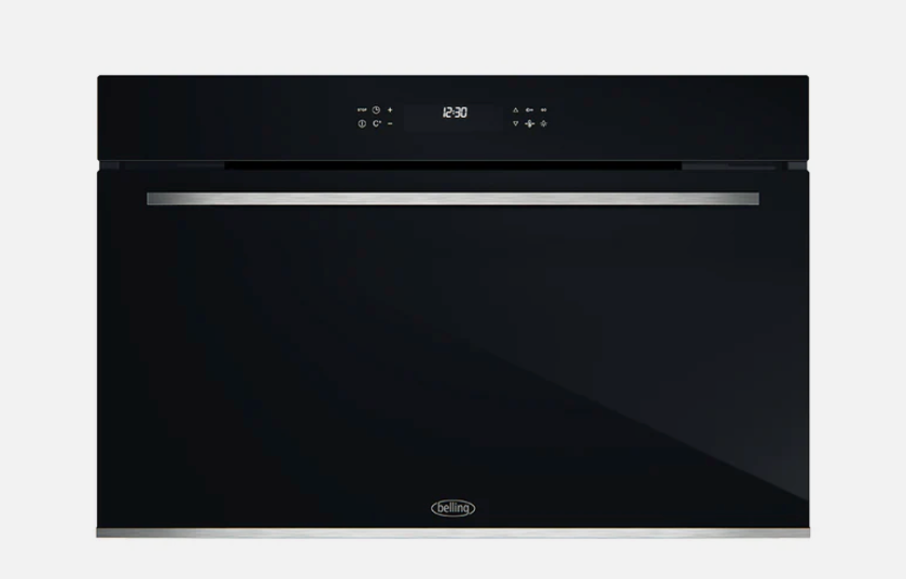 Belling BDO9611BK 90cm Built-in 8 Function Black Glass Oven - Made in Italy