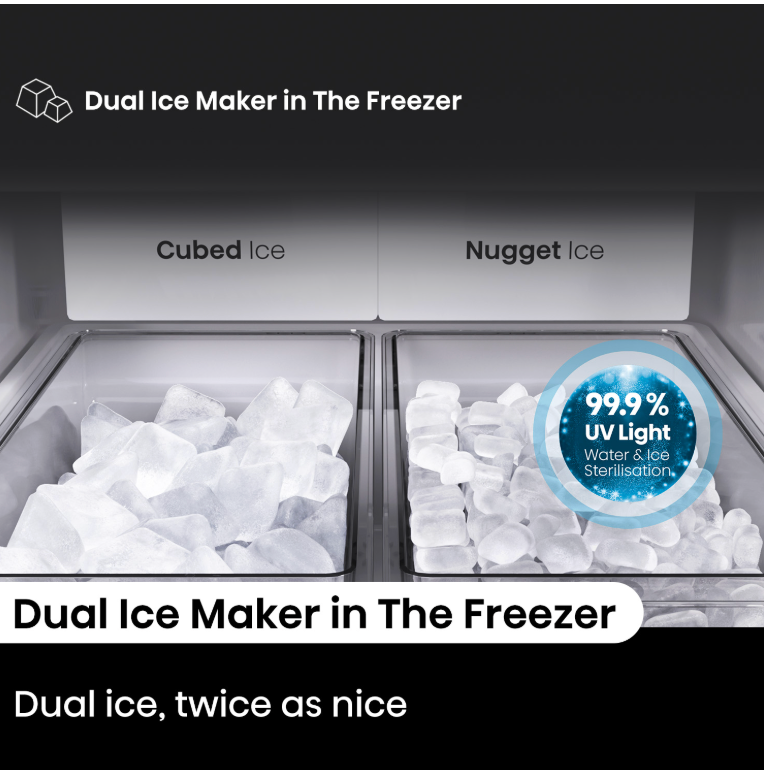 Hisense HRCD640TBW 640L PRUFLEX French Door Fridge Dual Ice & Water ConnectLife WiFi