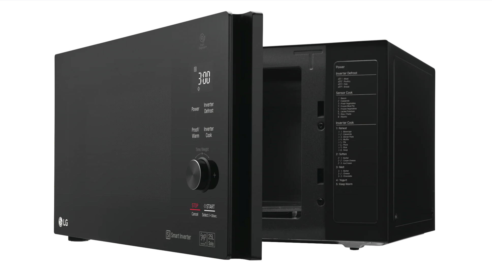 LG 42L 1200W NeoChef Smart Inverter Microwave Black