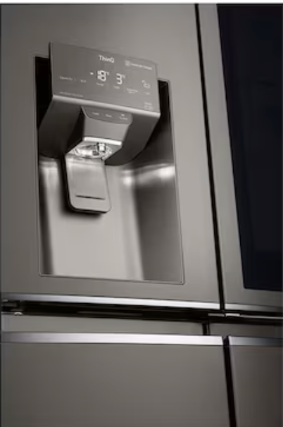 LG 637L French Door Fridge, with InstaView Door-In-Door®, in Black Stainless Finish