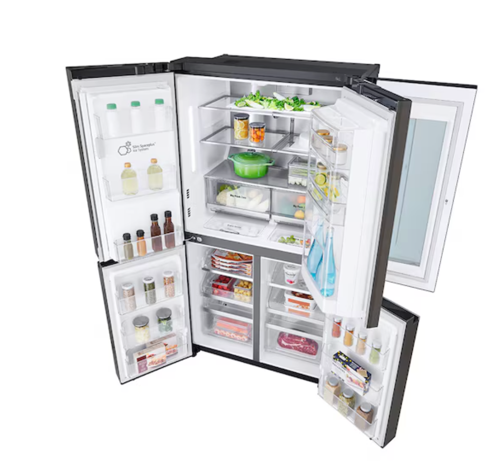 LG 637L French Door Fridge, with InstaView Door-In-Door®, in Black Stainless Finish