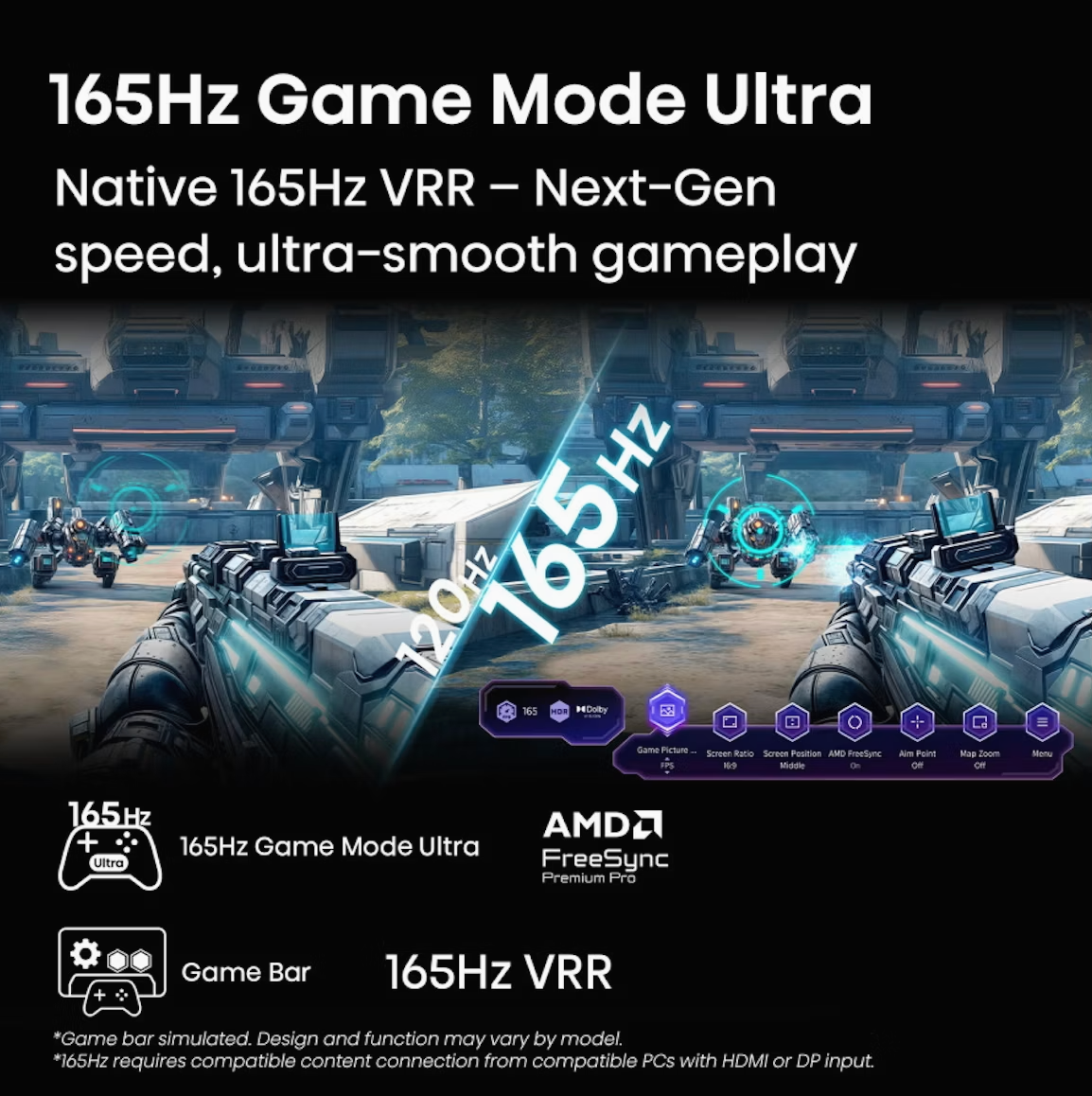 Hisense 65U7QAU 65" Mini LED PRO 4K Smart TV 165Hz Game Mode Ultra HDMI 2.1 Dolby Vision IQ & Dolby Atmos 2025 3 Year Warranty