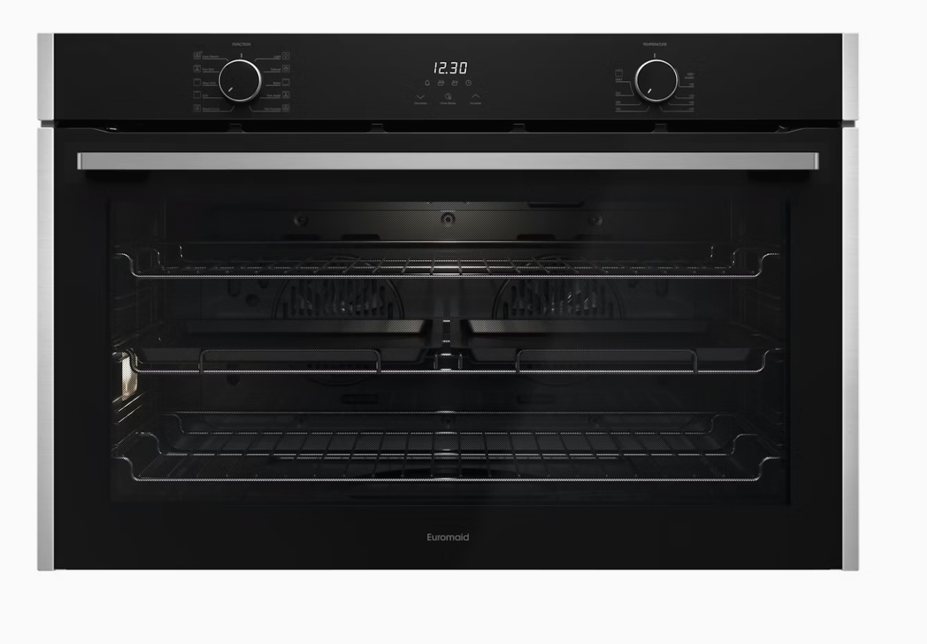 Euromaid EO910TS 90cm Built-In Oven with huge 148L capacity, 10 multifunction