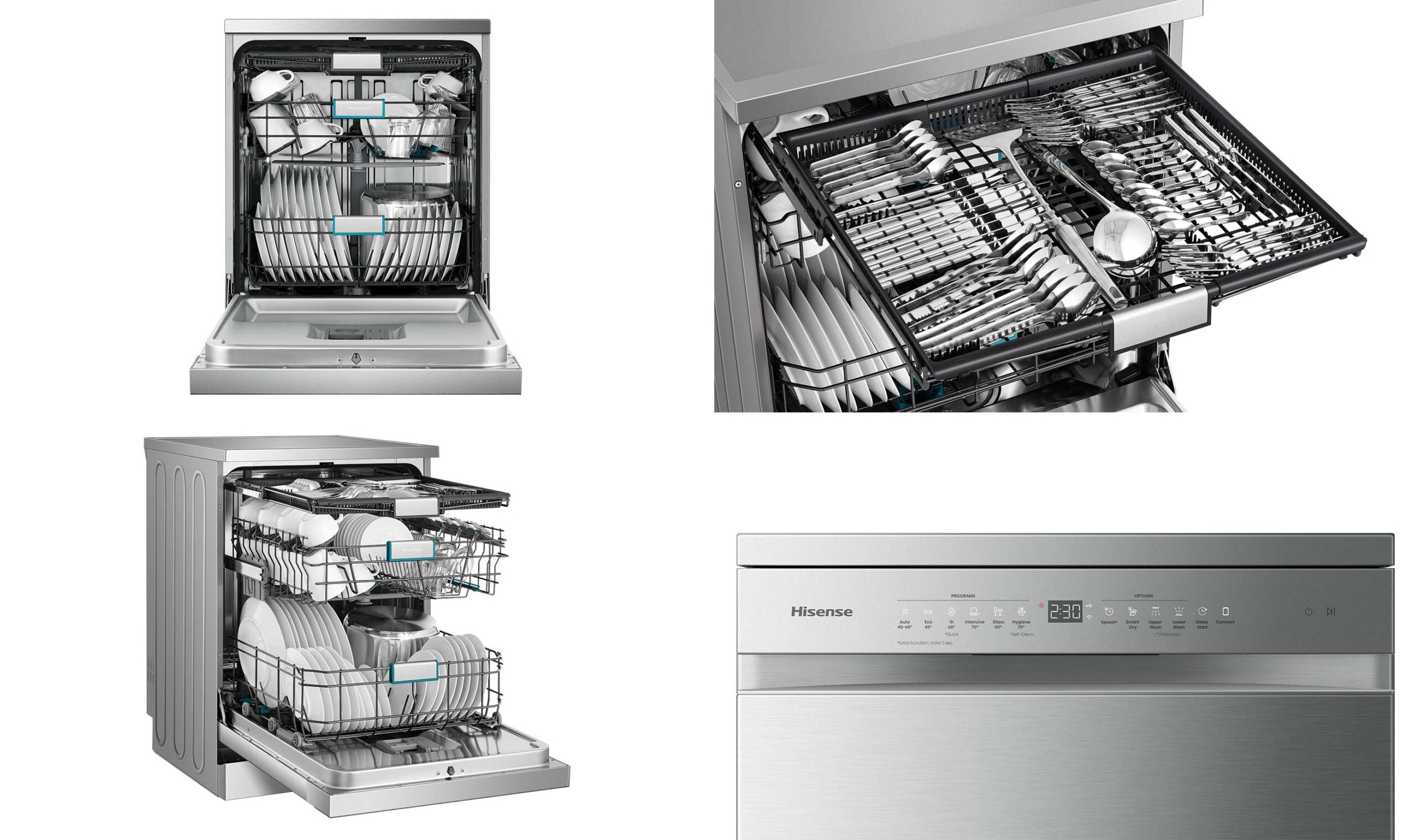 Hisense HSAA16FS 16-Place Setting Freestanding Dishwasher (Stainless Steel)