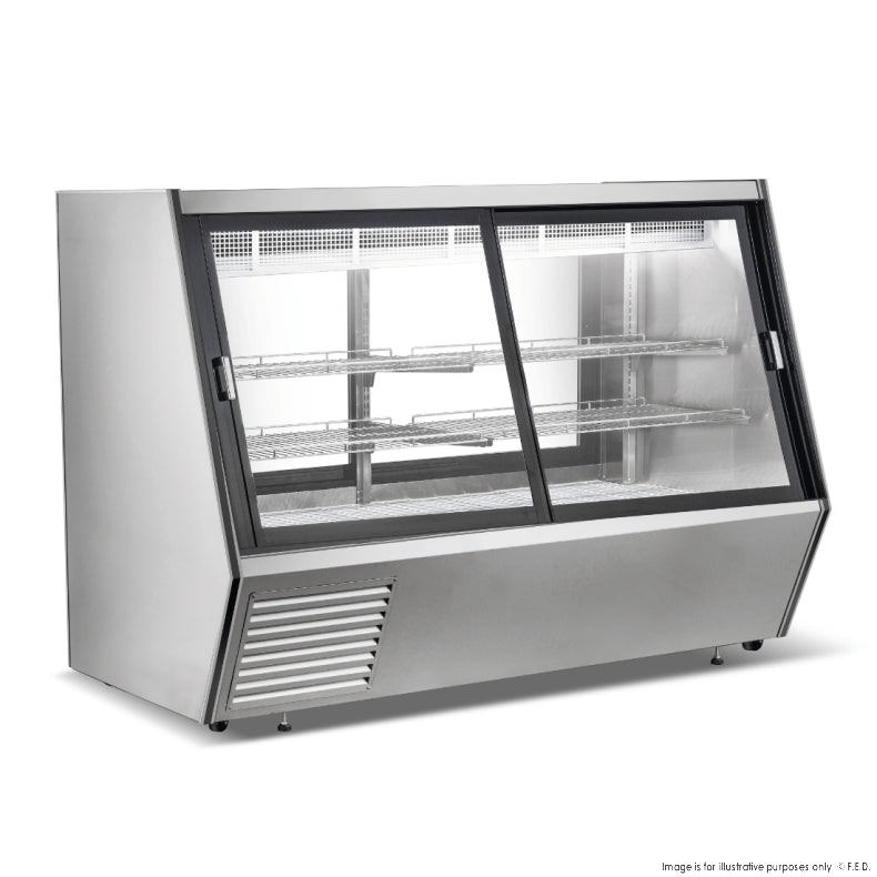 Bonvue Dual-Access Refrigerated Deli, Meat and Seafood Display Case - AMS-21DD
