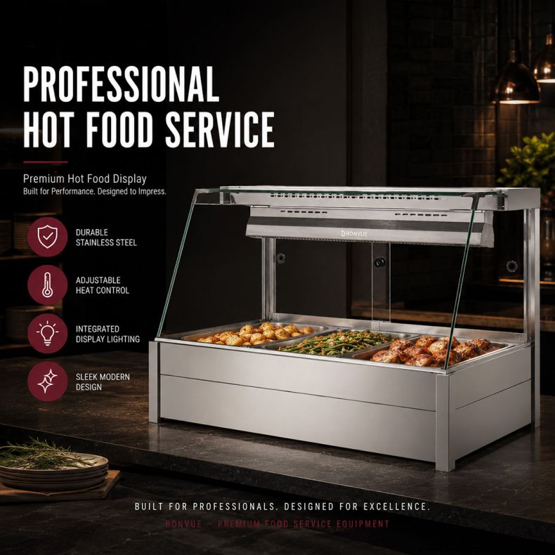 Bonvue Angled Countertop Wet and Dry Bain Marie BM11TC