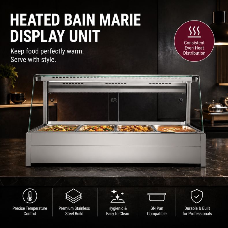Bonvue Angled Countertop Wet and Dry Bain Marie BM17TC