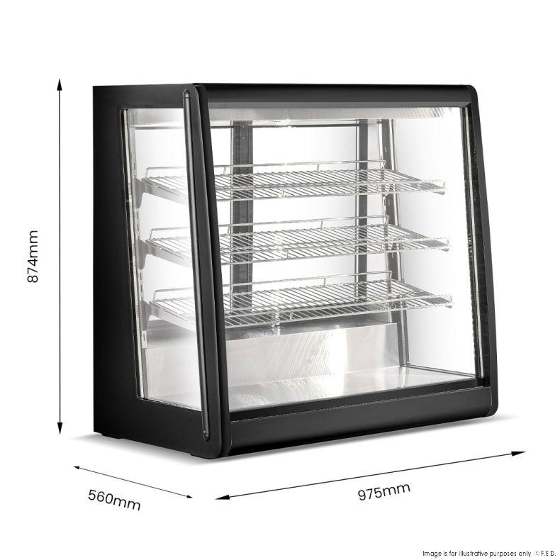 Bonvue Chilled Angled Counter-Top Food Display - CTA-246