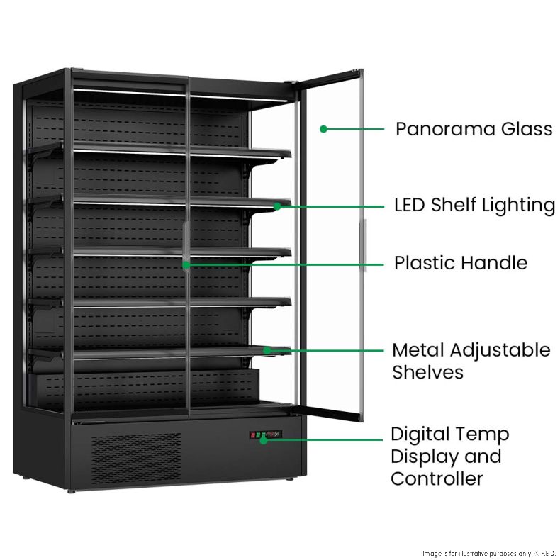Thermaster Supermarket Panorama 2 Door Chiller Display - DC-125B