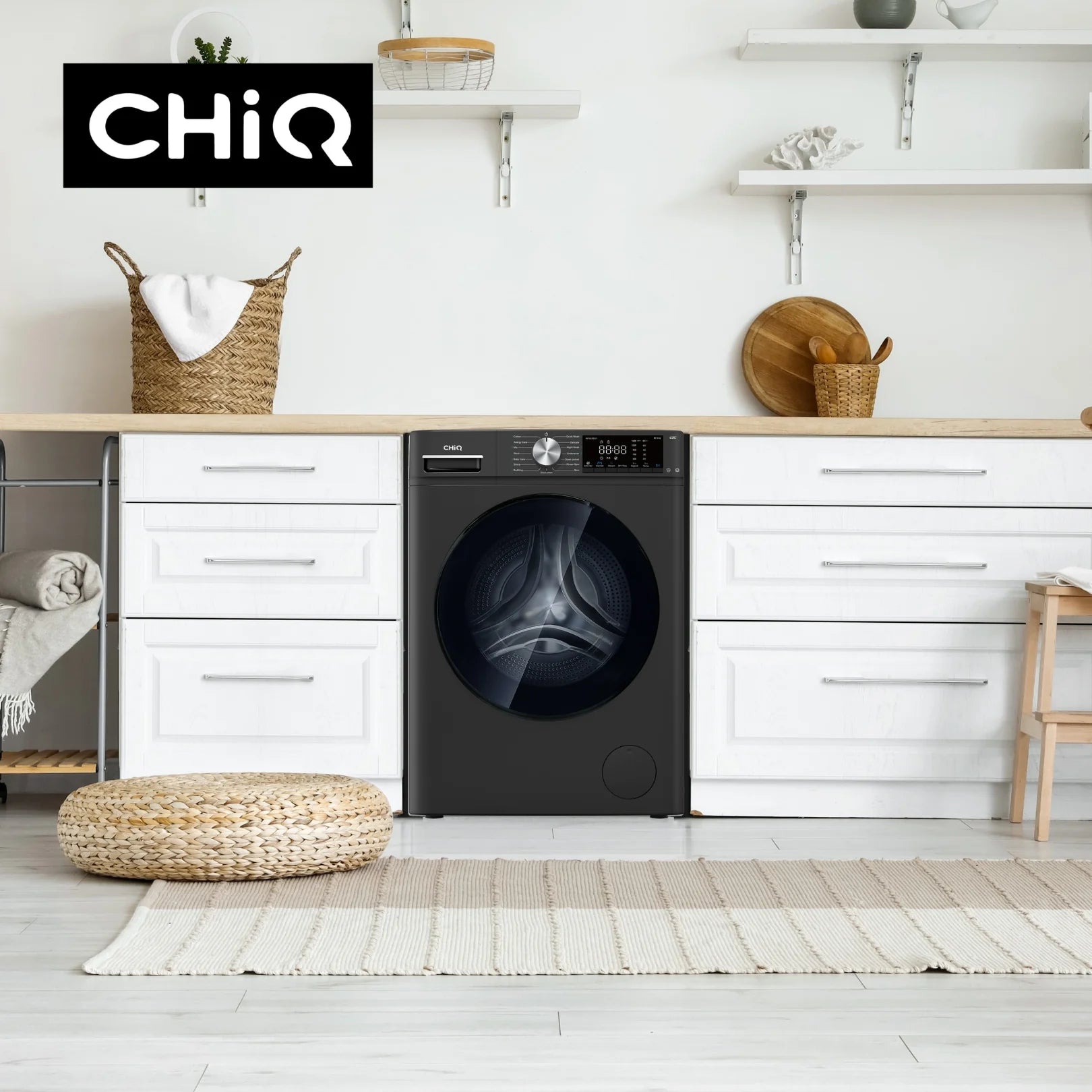 CHiQ 8.5Kg Front Load Washer Gun Metal (WFL85SG1)