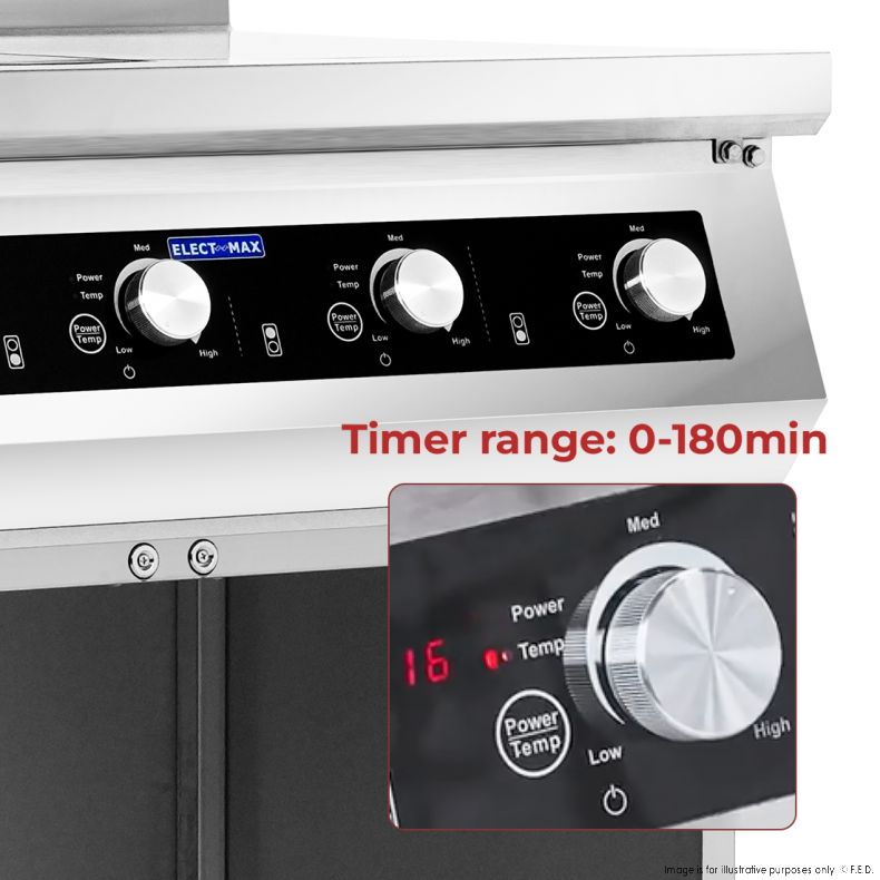 Electmax 700 Series Induction 6-Burner Cooker with Splashback EIC7-1200P