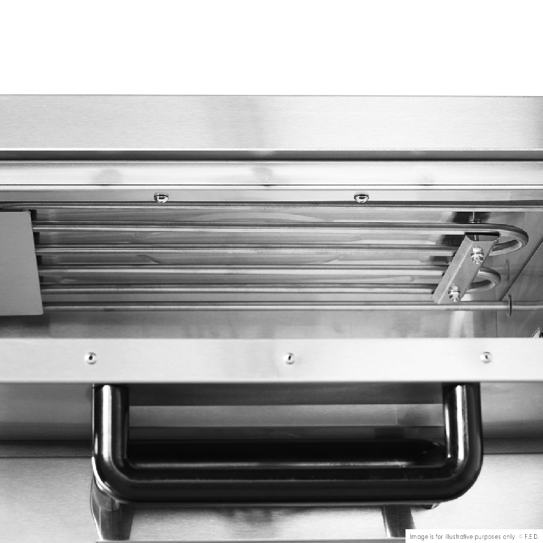 BakerMax Compact Countertop Double Deck Electric Pizza Oven EP-2T/15