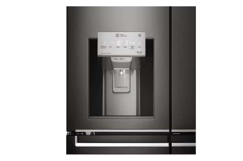 708L French Door Fridge, with Door-in-Door, in Black Stainless Steel (GF-D708BSL)