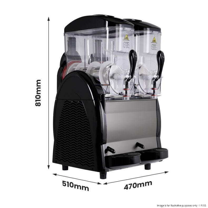 Benchstar Double 12 Litre Granita & Slushy Machine - FABIGANI-2S