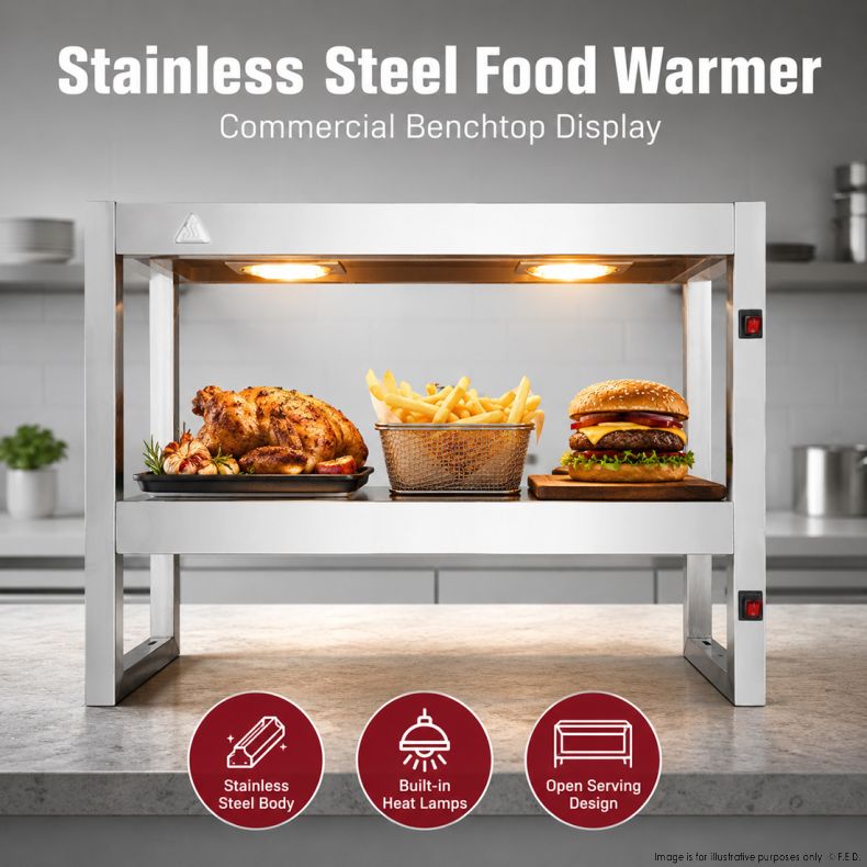 Benchstar Commercial Food Warmer with 4 Lamps – FW4L-092
