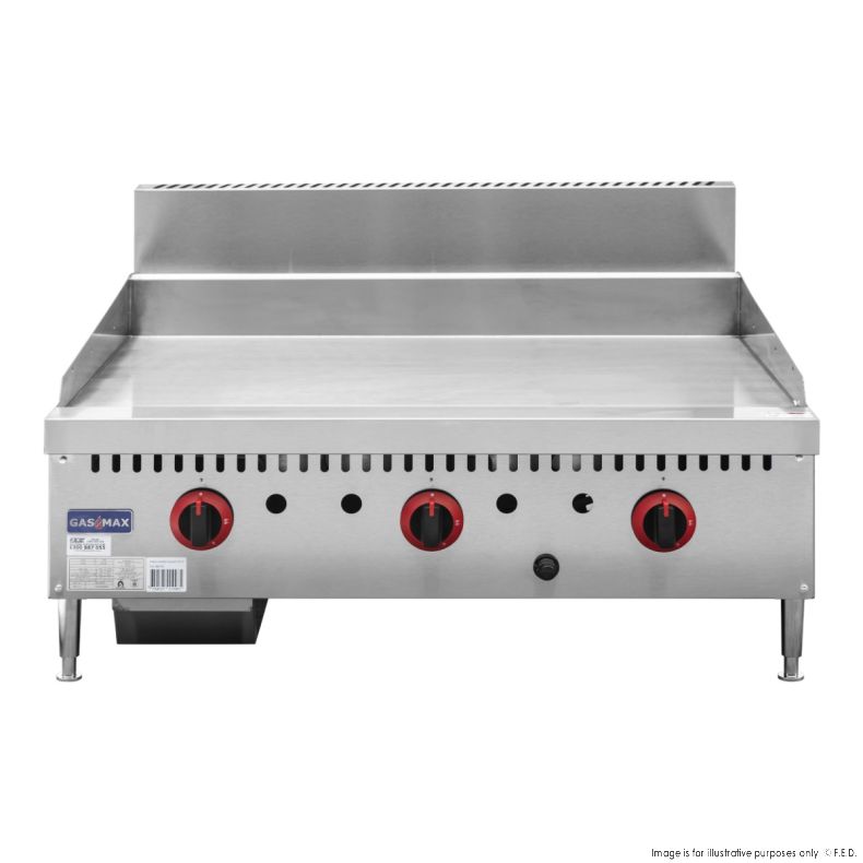 Gasmax Three burner LPG Griddle Top - GG-36LPG