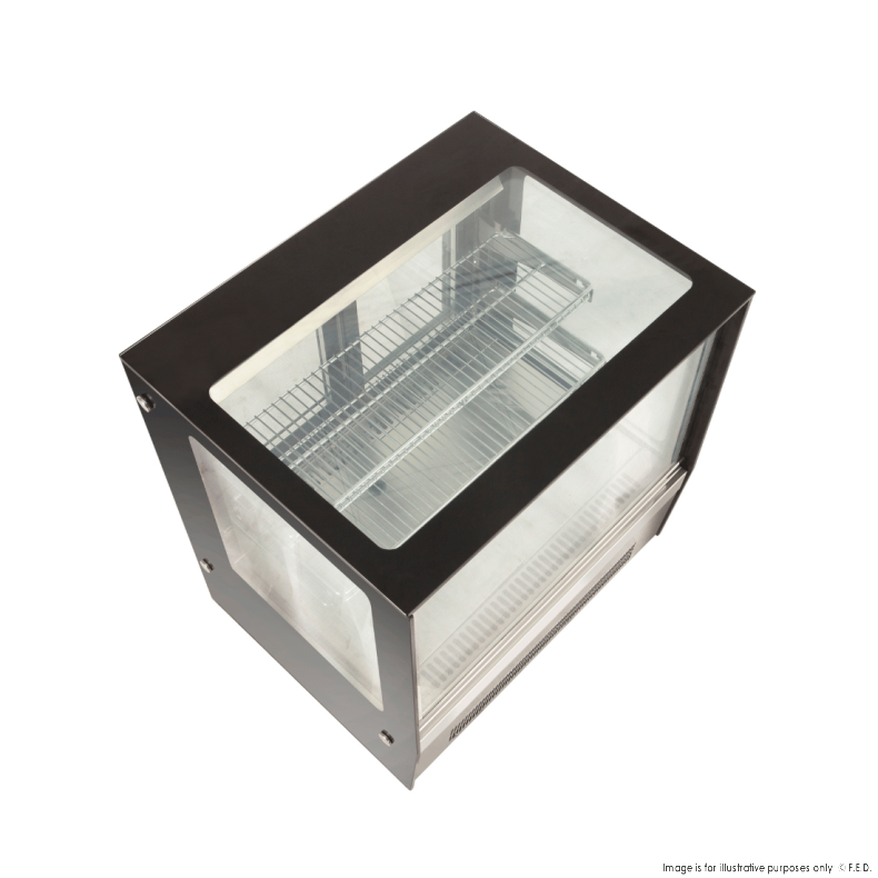 Bonvue counter top square glass cold food display - GN-660RT