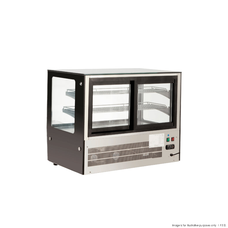 Bonvue Counter top square glass cold food display - GN-900RT