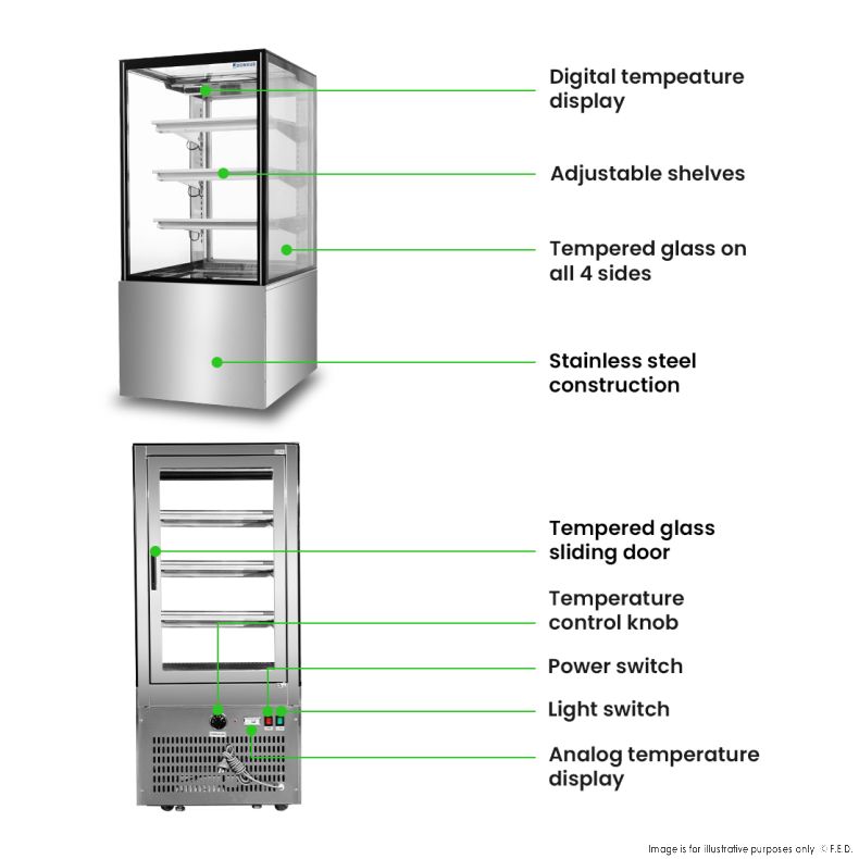 Bonvue Heated Display Cabinet - H-SF820V