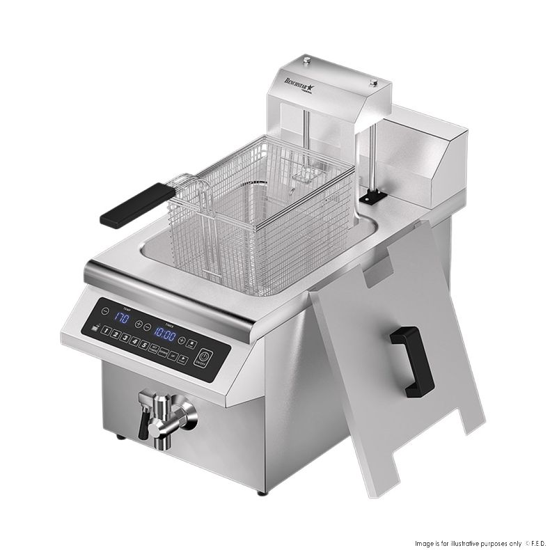 Benchstar Single Tank Auto Lifting Induction Fryer - IF3500S-AL