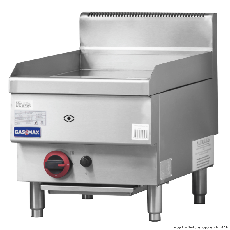 GASMAX Benchtop Single Burner Griddle LPG Gas - JUS-TRG40ELPG