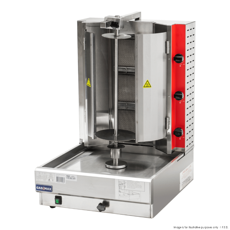 GasMax Semi-automatic 3 Burner NG Kebab Machine KB-3