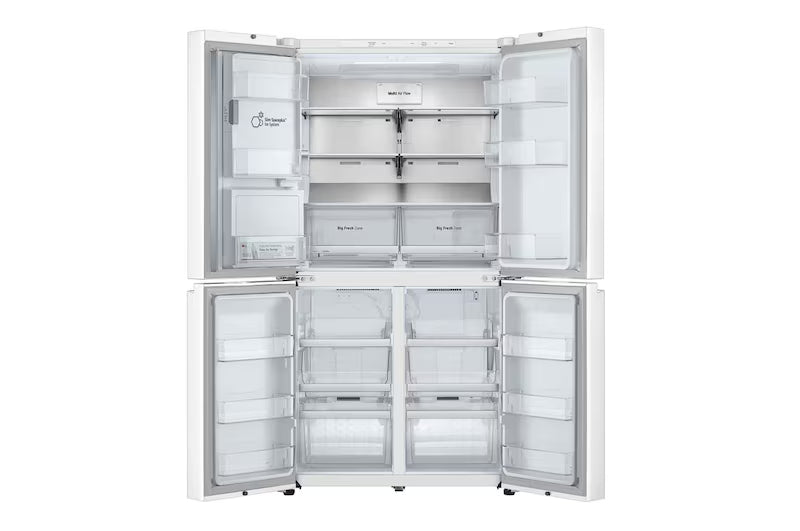 LG 637L French Door Fridge with Ice & Water Dispenser – Matte White GF-L700MWH