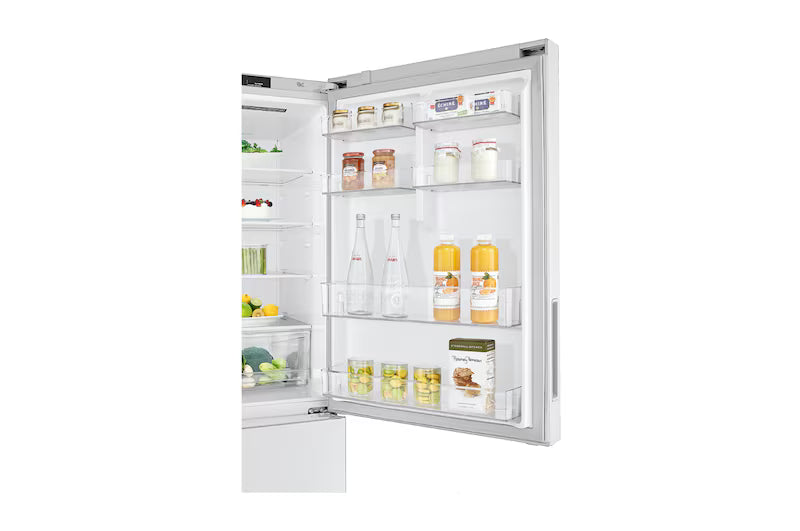 LG 420L Bottom Mount Fridge with Door Cooling in White Finish GB-455WL 2025