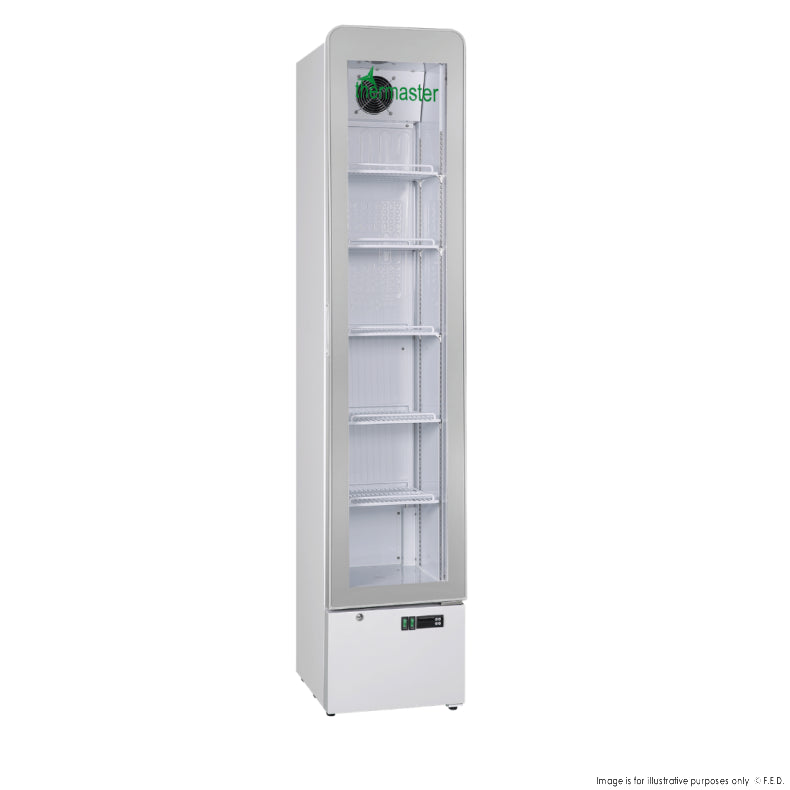 Thermaster SlimFit Upright Glass Door Beverage Fridge - LG166FA