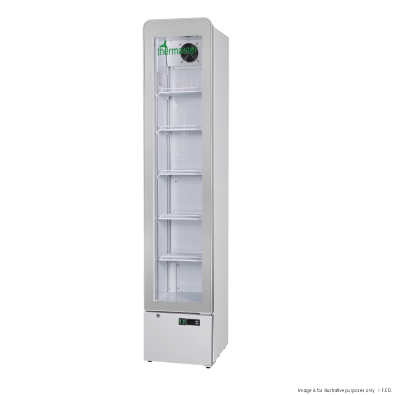 Thermaster SlimFit Upright Glass Door Beverage Fridge - LG166FA