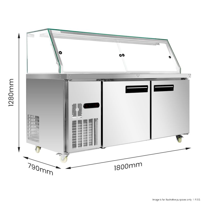 Bonvue Angled Countertop Wet and Dry Bain Marie BM17TC