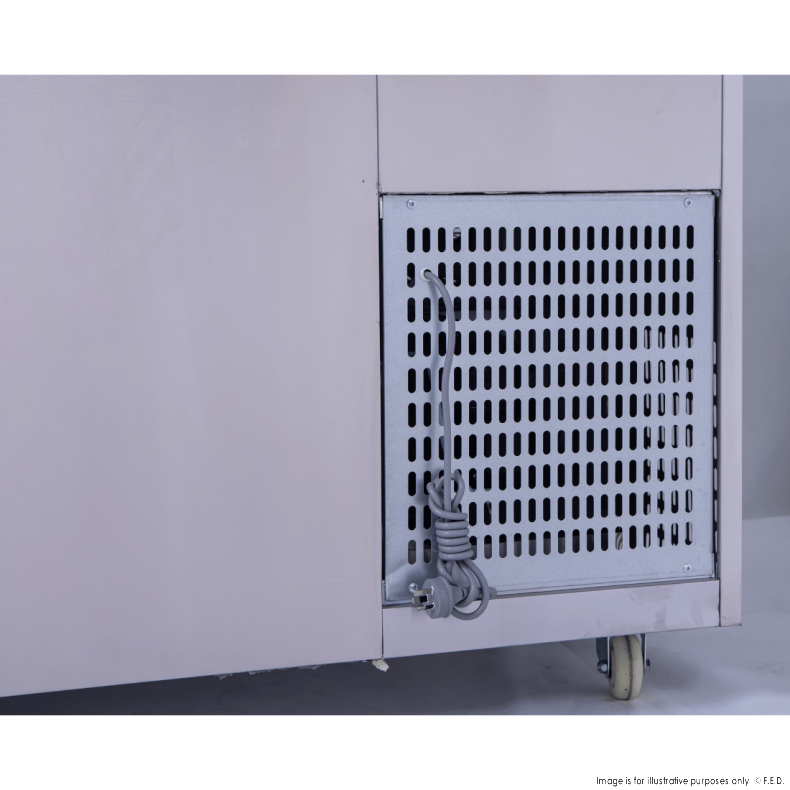 Thermaster Two Door Cold Bench Salad Station 5x1/1 GN Pans - PG180FA-XB