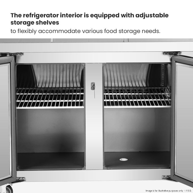 PWB150 three door DELUXE Pizza Prep Bench