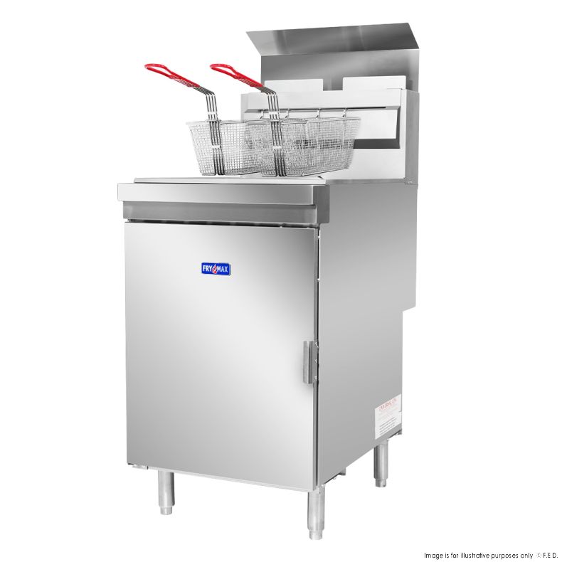 GasMax Superfast LPG Gas Tube Twin Vat Fryer - RC400TELPG