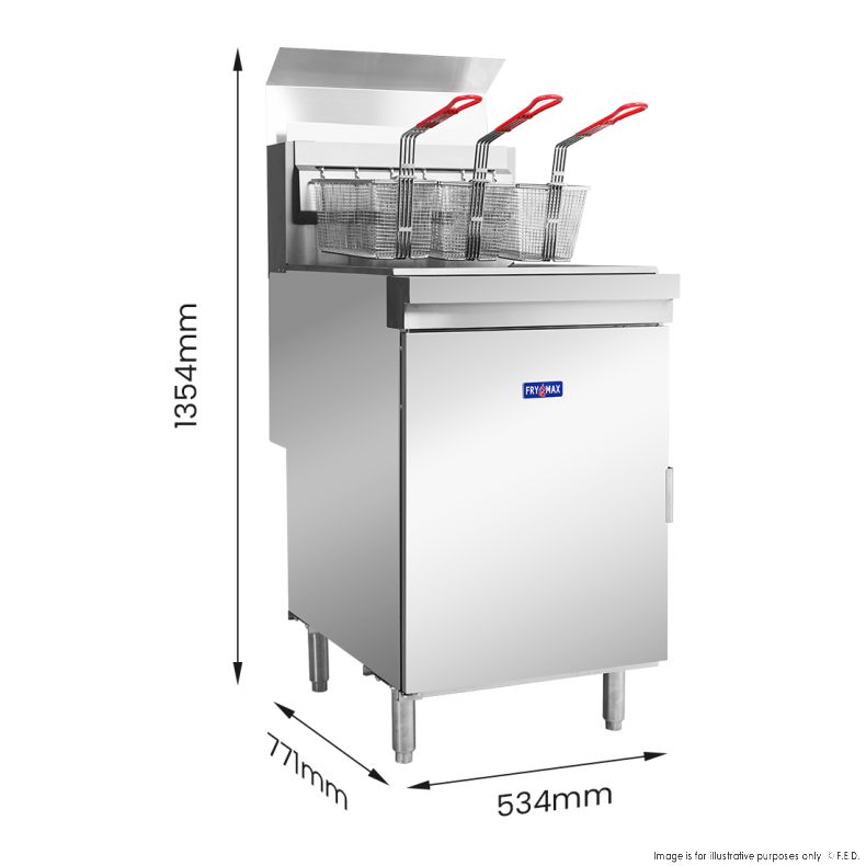 GasMax Superfast Natural Gas Tube Fryer - RC500E