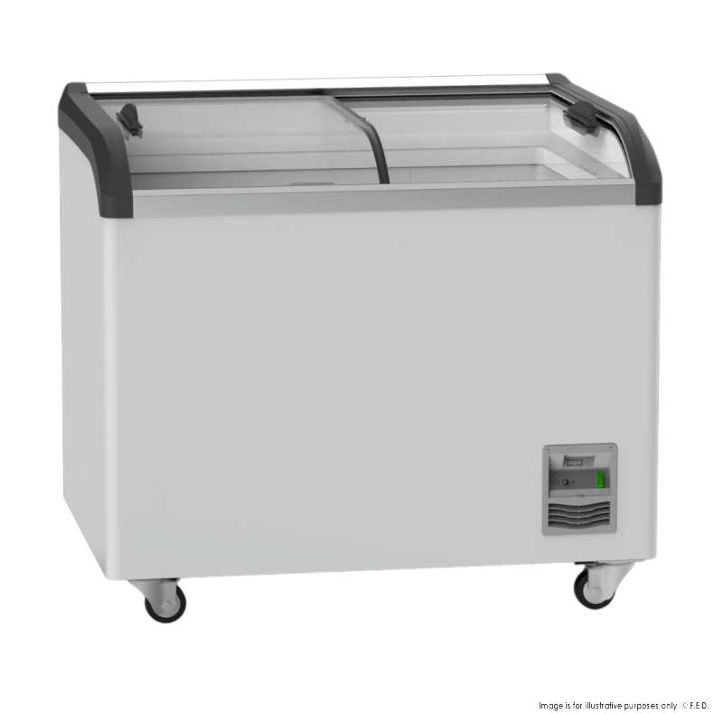 Thermaster Heavy Duty Supermarket Glass Sliding Lid Freezers 306L - SD-306K