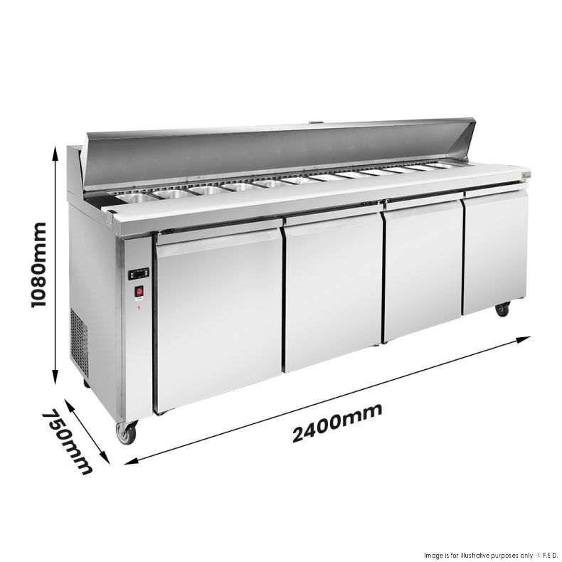 Thermaster four door Sandwich Bar - SLB240