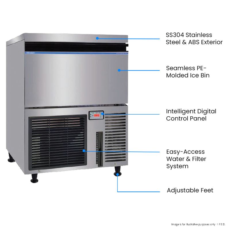 Blizzard Premium Under-Counter Ice Maker Large Cube Ice – SN-200P